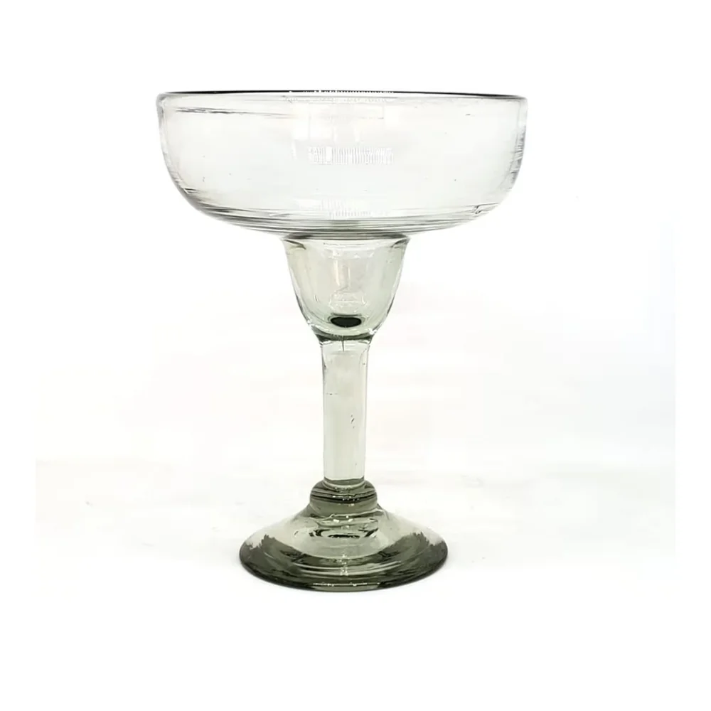 Elegant Clear Glass Margarita Glasses Set 4 Piece NEW